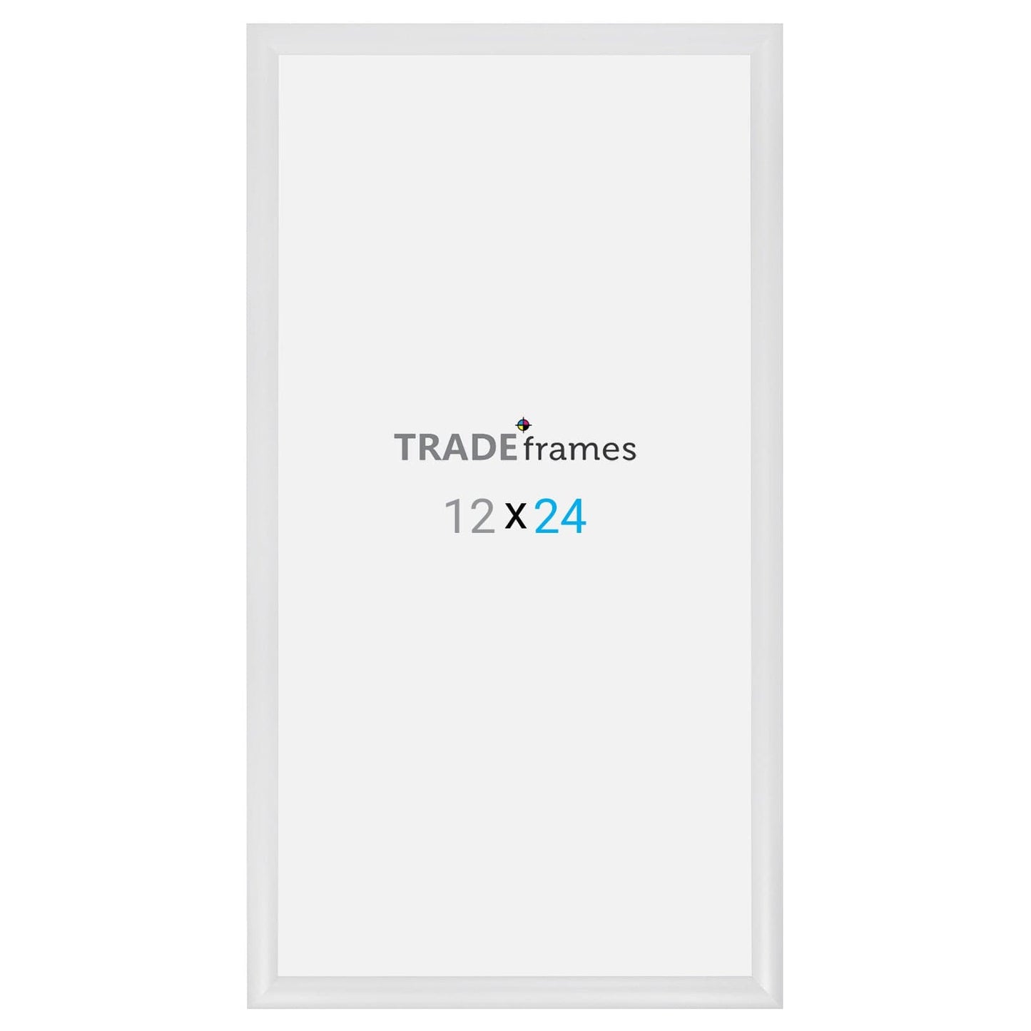 12x24 TRADEframe White Snap Frame 12x24 - 1.2 inch profile - Snap Frames Direct