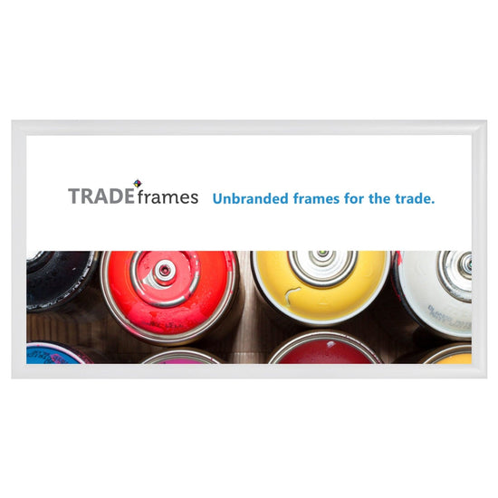12x24 TRADEframe White Snap Frame 12x24 - 1.2 inch profile - Snap Frames Direct