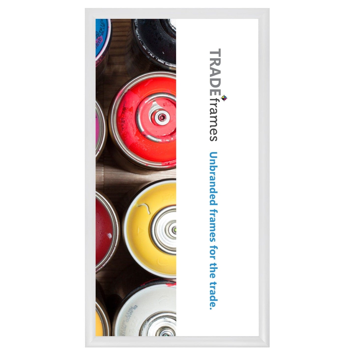 12x24 TRADEframe White Snap Frame 12x24 - 1.2 inch profile - Snap Frames Direct