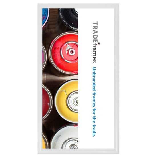 12x24 TRADEframe White Snap Frame 12x24 - 1.2 inch profile - Snap Frames Direct