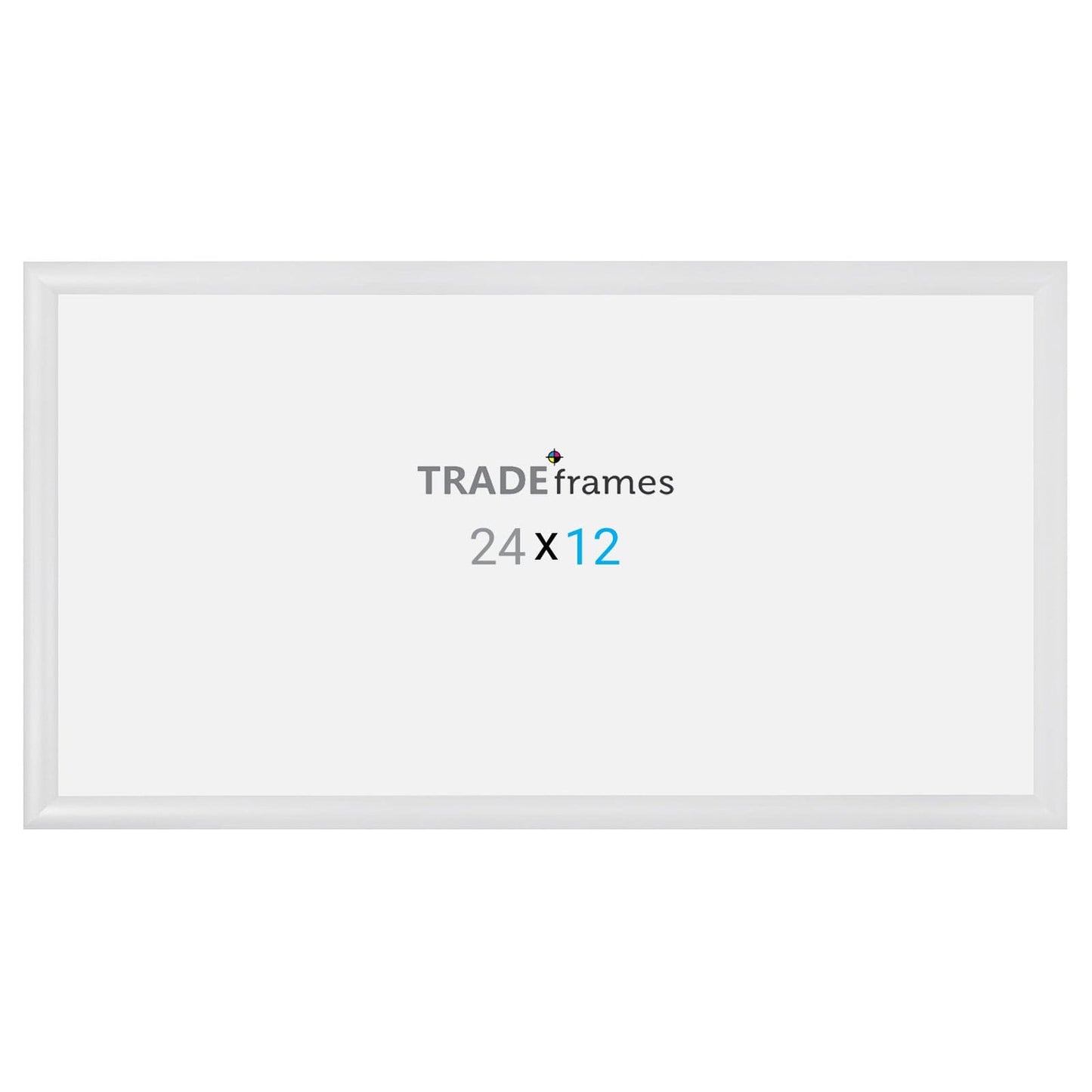 12x24 TRADEframe White Snap Frame 12x24 - 1.2 inch profile - Snap Frames Direct
