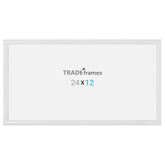 12x24 TRADEframe White Snap Frame 12x24 - 1.2 inch profile - Snap Frames Direct