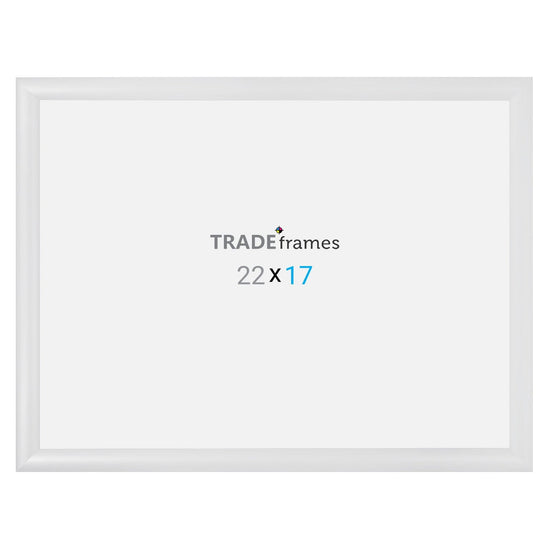 17x22 TRADEframe White Snap Frame 17x22 - 1.2 inch profile - Snap Frames Direct