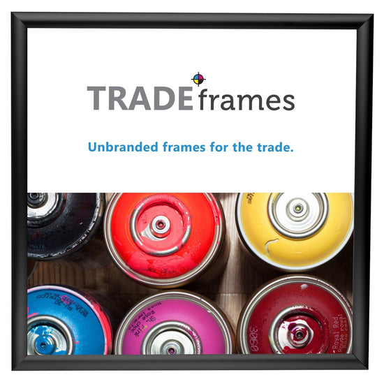 24x24 Black TRADEframe Snap Frame - 1" Profile - Snap Frames Direct