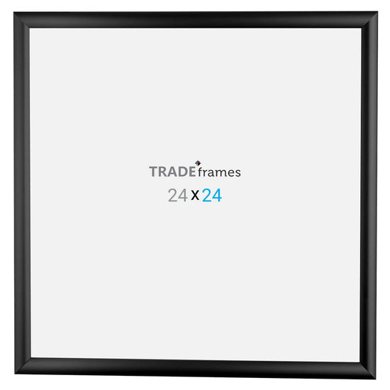 24x24 Black TRADEframe Snap Frame - 1" Profile - Snap Frames Direct