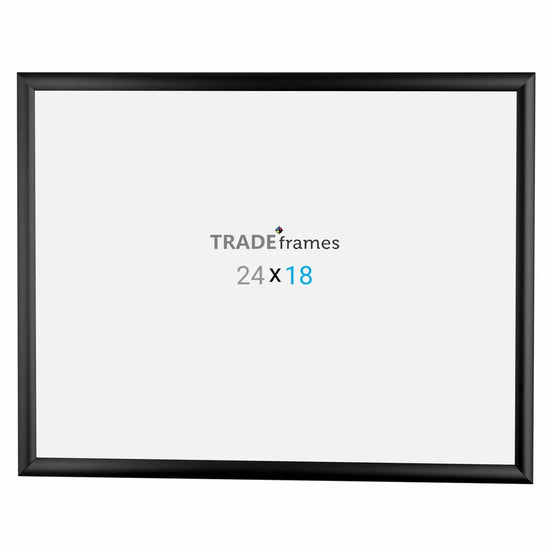 18x24 Inches Black Snap Frame - 1" Profile - Snap Frames Direct