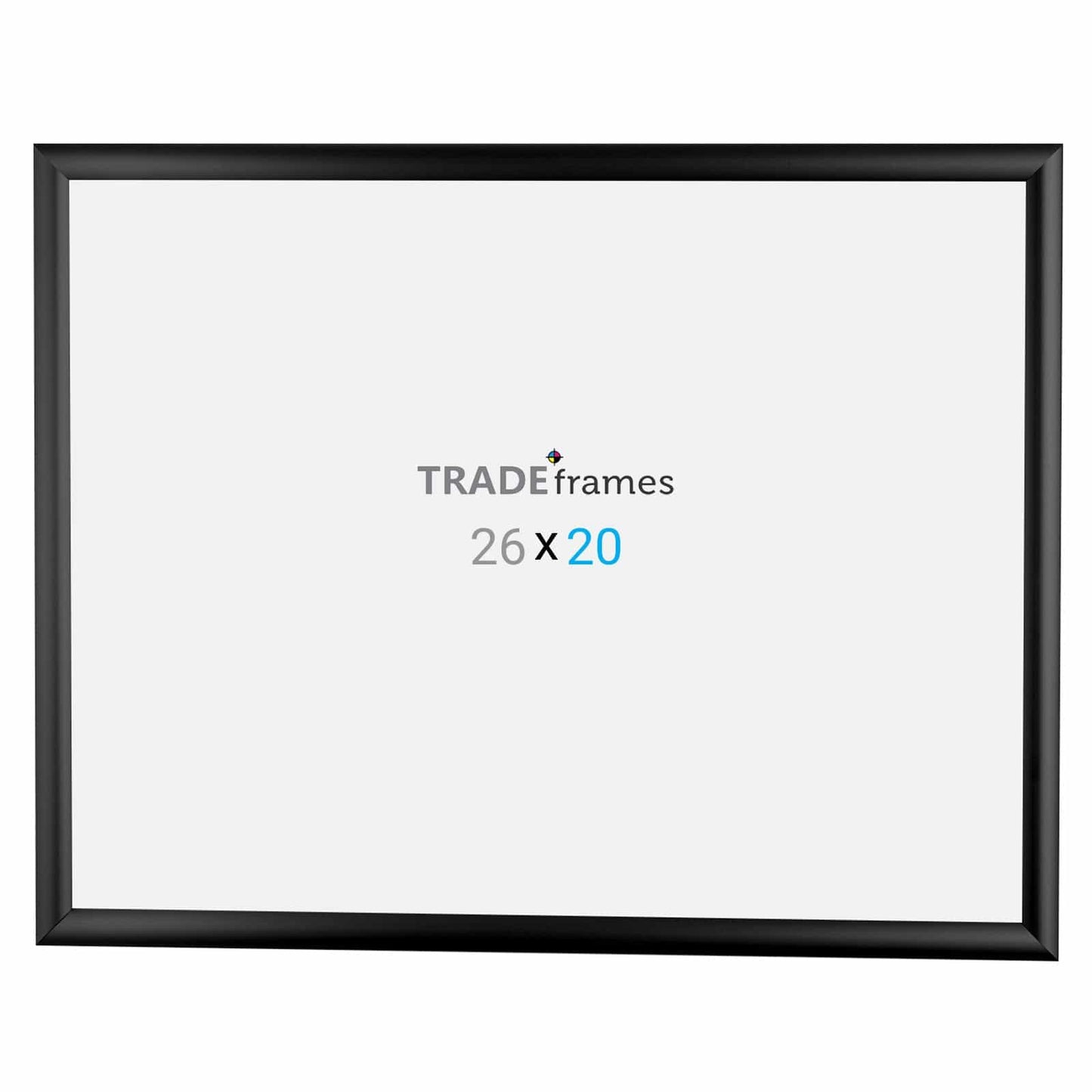 20x26 Inches Black Snap Frame - 1" Profile - Snap Frames Direct