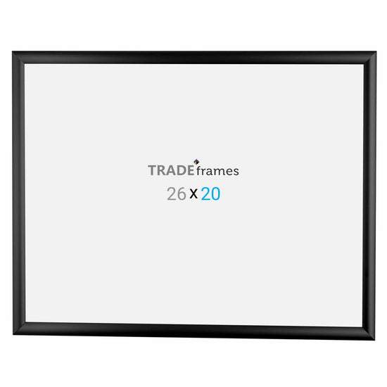 20x26 Inches Black Snap Frame - 1" Profile - Snap Frames Direct