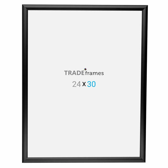 24x30 Black Snap Frame - 1" Profile - Snap Frames Direct