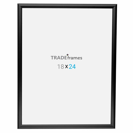 18x24 Inches Black Snap Frame - 1" Profile - Snap Frames Direct