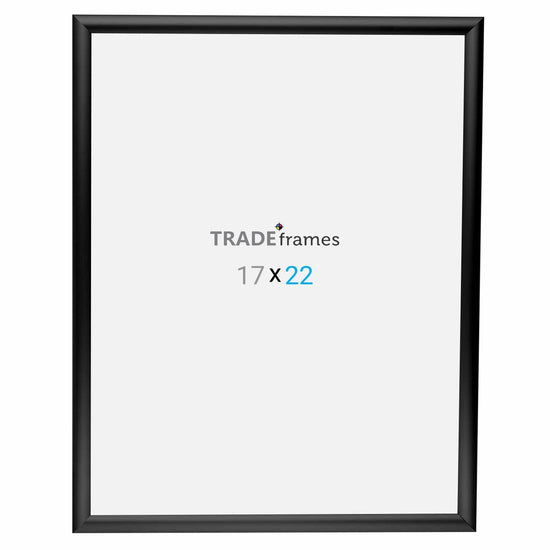 17x22 Black Snap Frame - 1" Profile - Snap Frames Direct