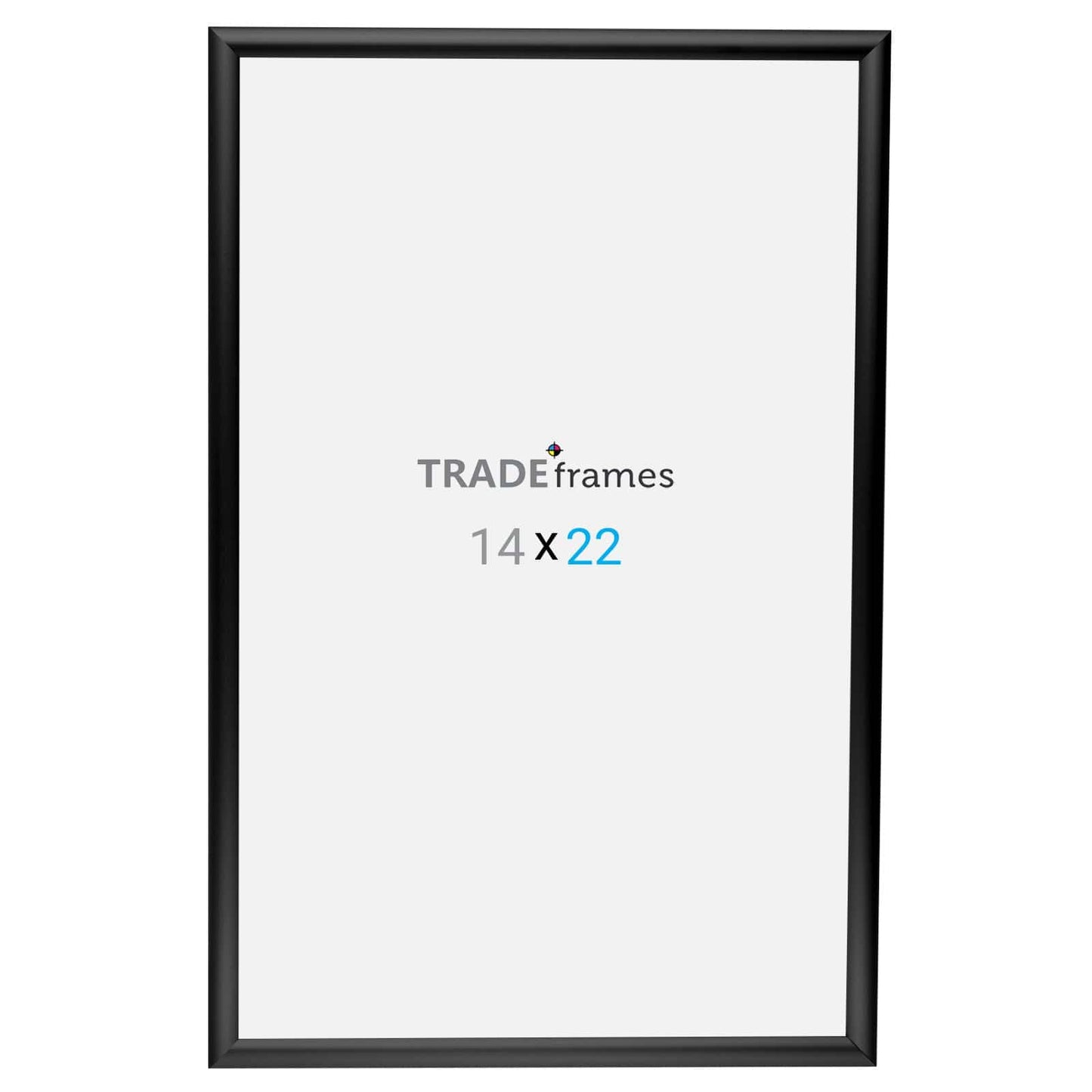 14x22 Black TRADEframe Snap Frame - 1" Profile - Snap Frames Direct
