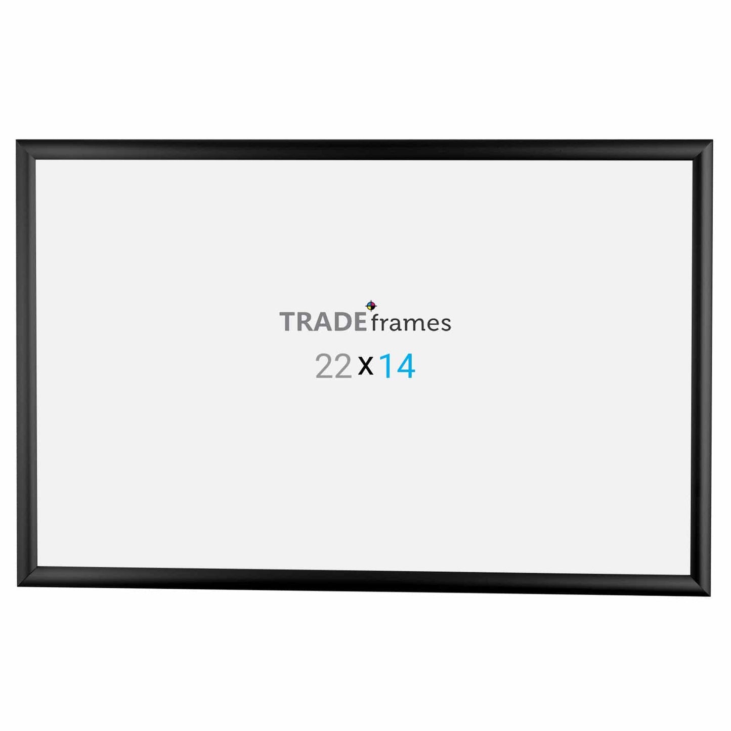 14x22 Black TRADEframe Snap Frame - 1" Profile - Snap Frames Direct