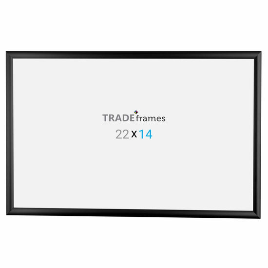 14x22 Black TRADEframe Snap Frame - 1" Profile - Snap Frames Direct