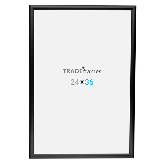24x36 Black Poster Frame 1 Inch - Snap Frames Direct