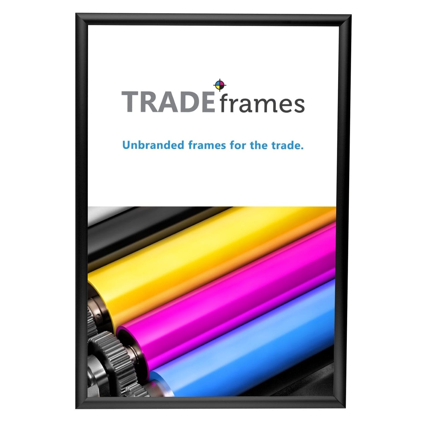 27x40 TRADEframe Black Snap Frame 27x40 - 1 inch profile - Snap Frames Direct