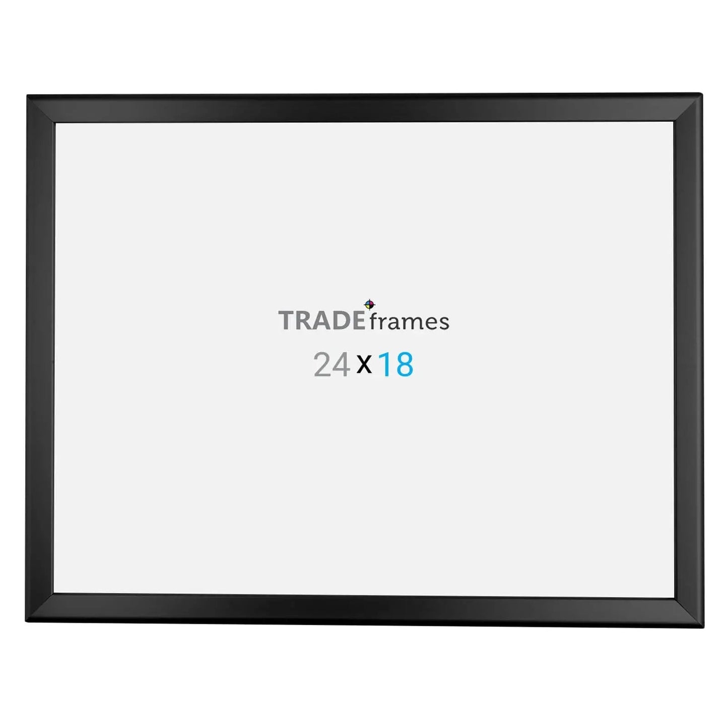 18x24 Inches Black Snap Frame - 1.25" Profile - Snap Frames Direct