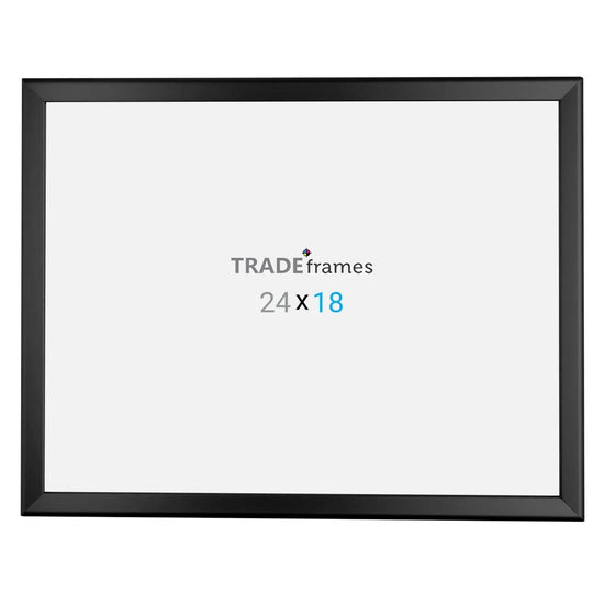 18x24 Inches Black Snap Frame - 1.25" Profile - Snap Frames Direct