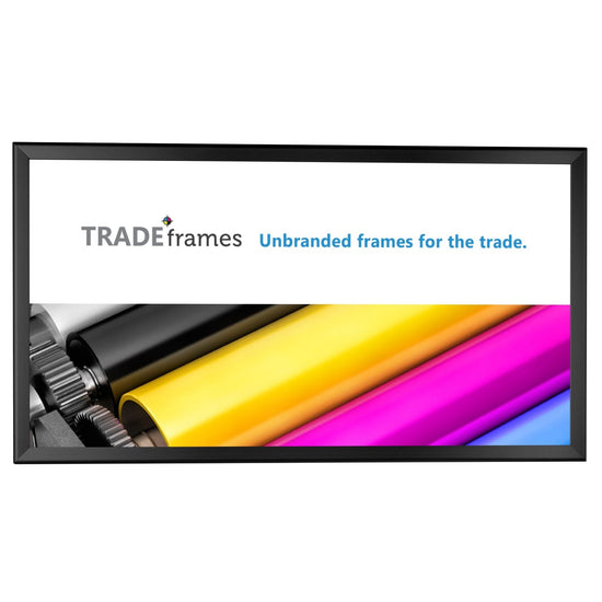 12x24 Black TRADEframe Snap Frame - 1.25" Profile - Snap Frames Direct