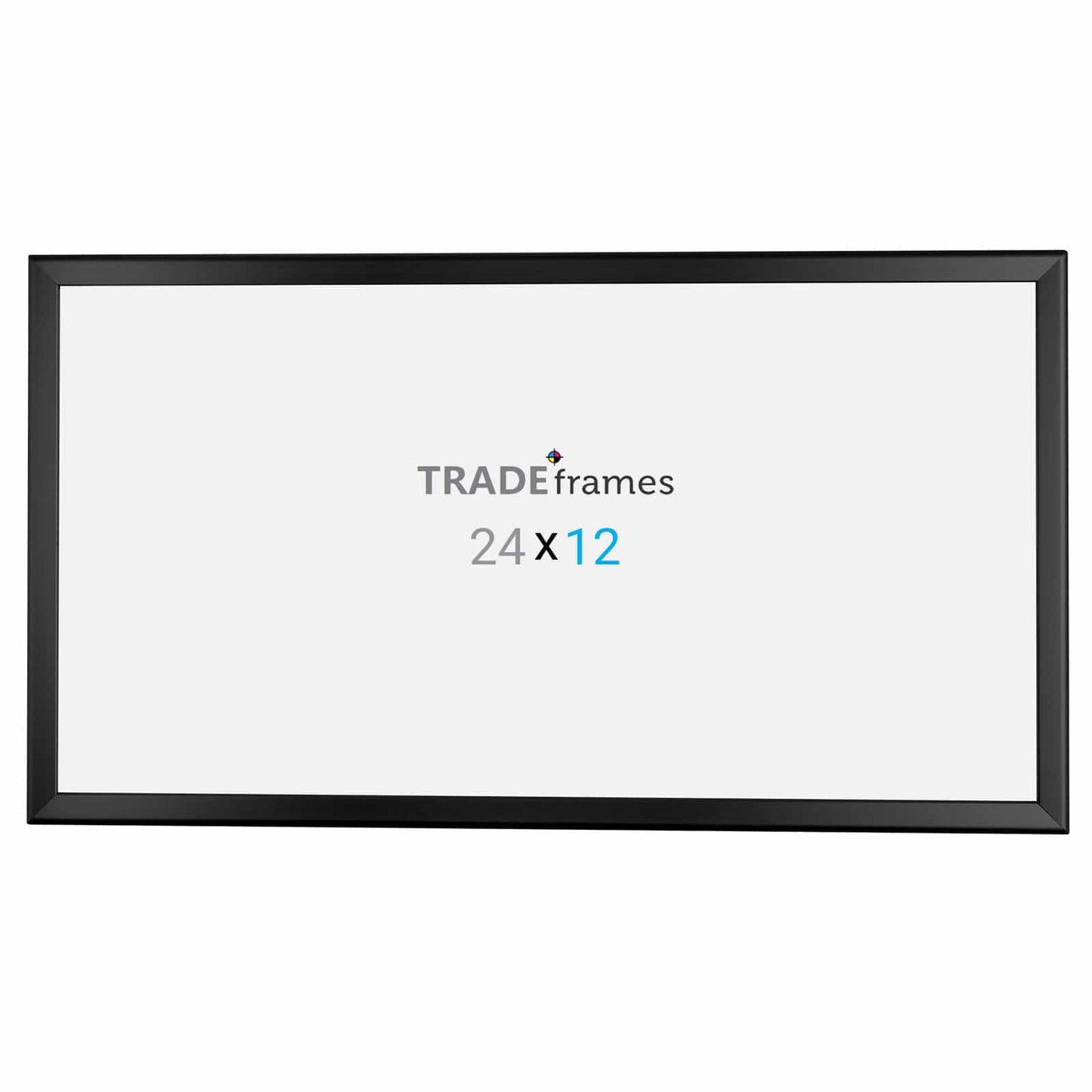 12x24 Black TRADEframe Snap Frame - 1.25" Profile - Snap Frames Direct