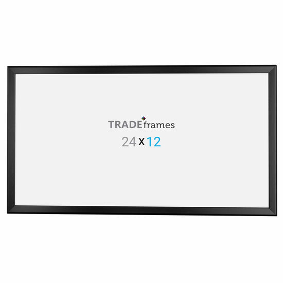 12x24 Black TRADEframe Snap Frame - 1.25" Profile - Snap Frames Direct