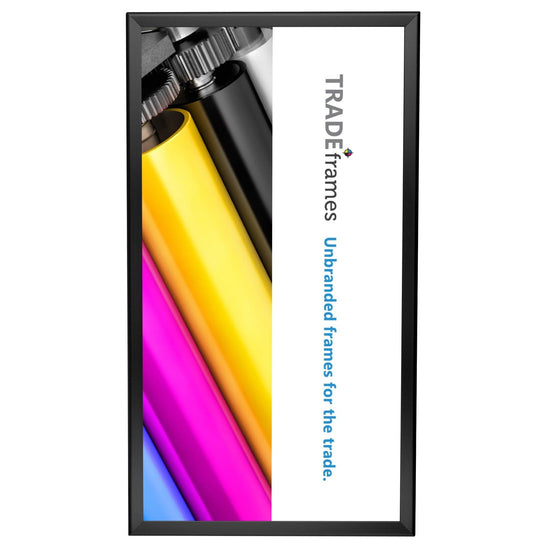 12x24 Black TRADEframe Snap Frame - 1.25" Profile - Snap Frames Direct