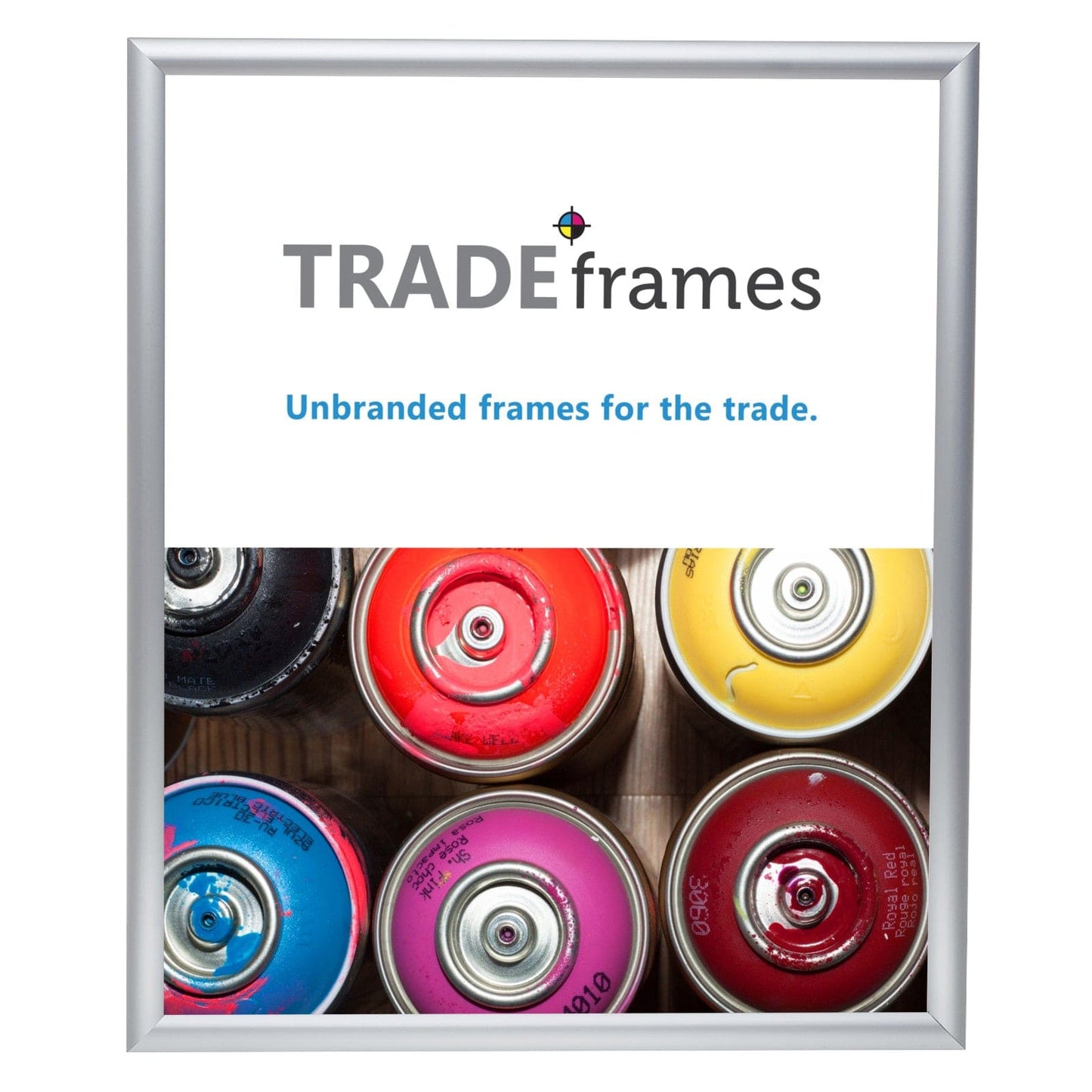 20x24  TRADEframe Silver Snap Frame 20x24 - 1 inch profile - Snap Frames Direct
