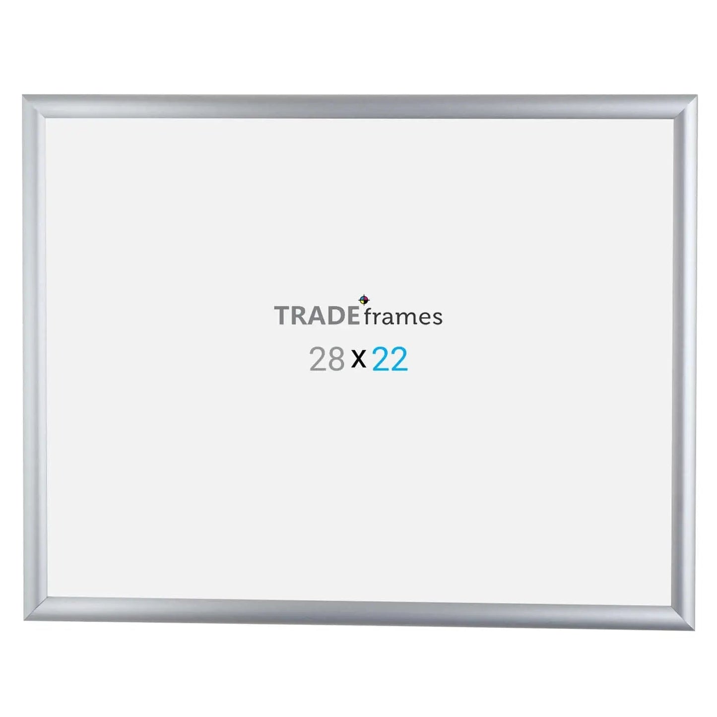22x28 Silver Snap Frame - 1" Profile - Snap Frames Direct
