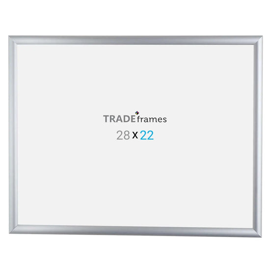 22x28 Silver Snap Frame - 1" Profile - Snap Frames Direct