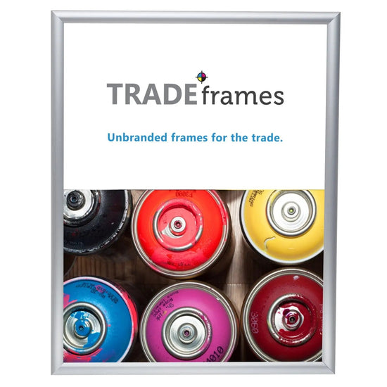 22x28 Silver Snap Frame - 1" Profile - Snap Frames Direct