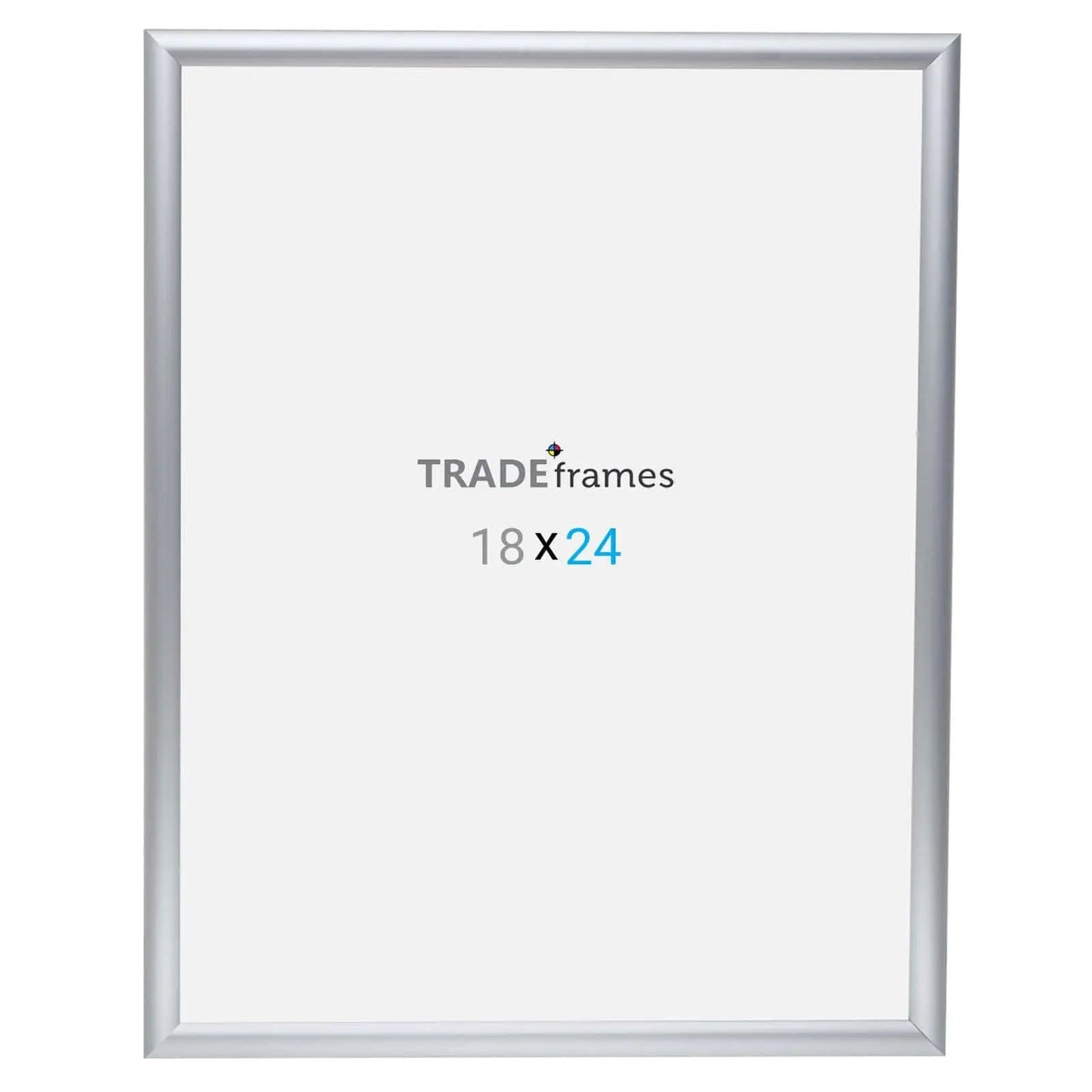 18x24 Inches Silver Snap Frame - 1" Profile - Snap Frames Direct