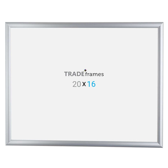 16x20 Silver TRADEframe Snap Frame - 1" Profile - Snap Frames Direct