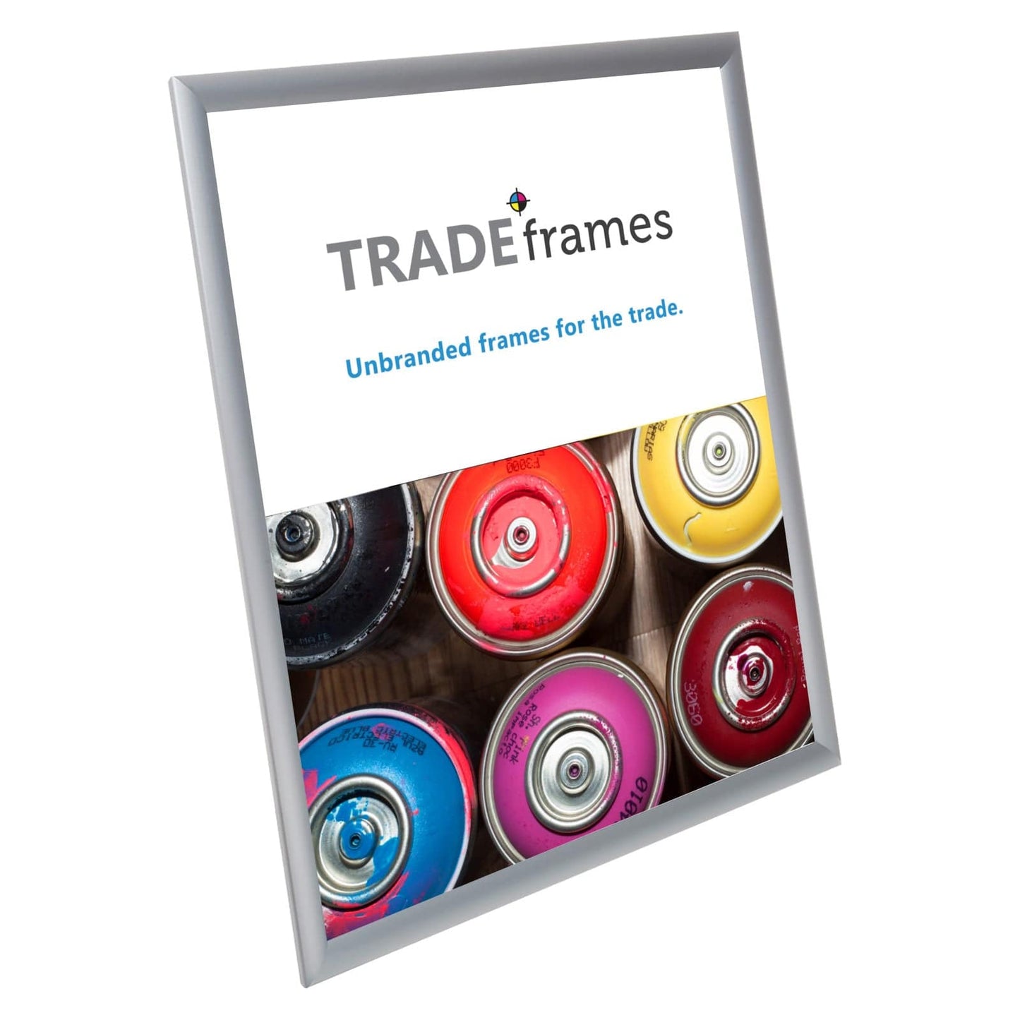 24x30  TRADEframe Silver Snap Frame 24x30 - 1 inch profile - Snap Frames Direct