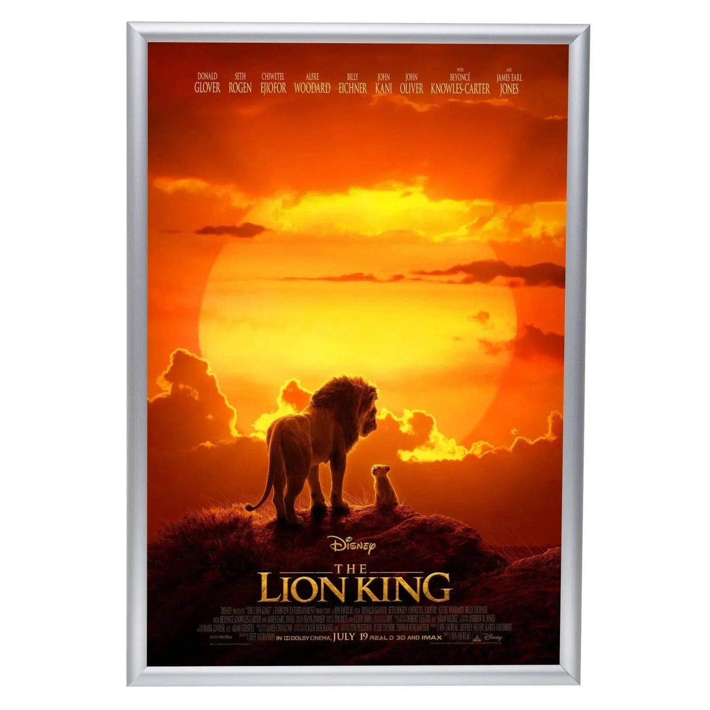 24x36 Silver Snap Frame - 1" Profile - Snap Frames Direct