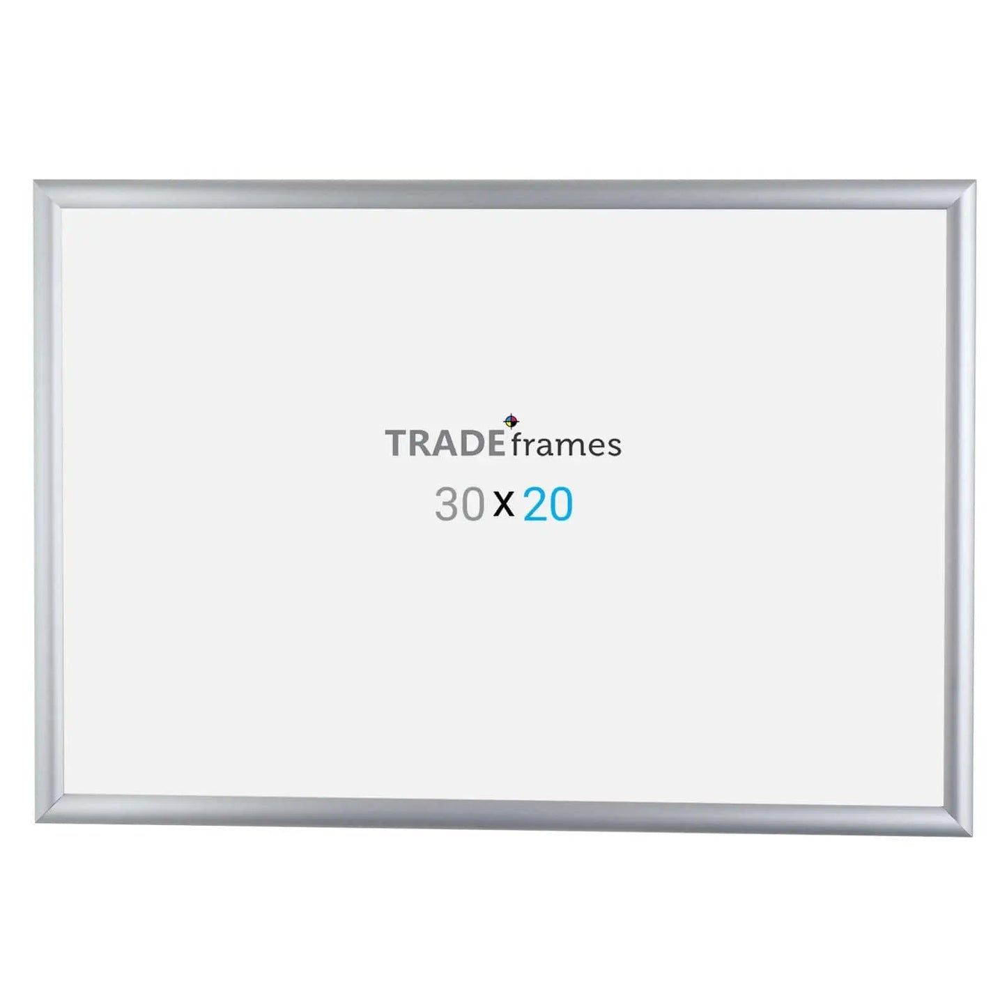20x30 Inches Silver Snap Frame - 1" Profile - Snap Frames Direct