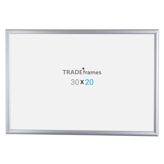 20x30 Inches Silver Snap Frame - 1" Profile - Snap Frames Direct