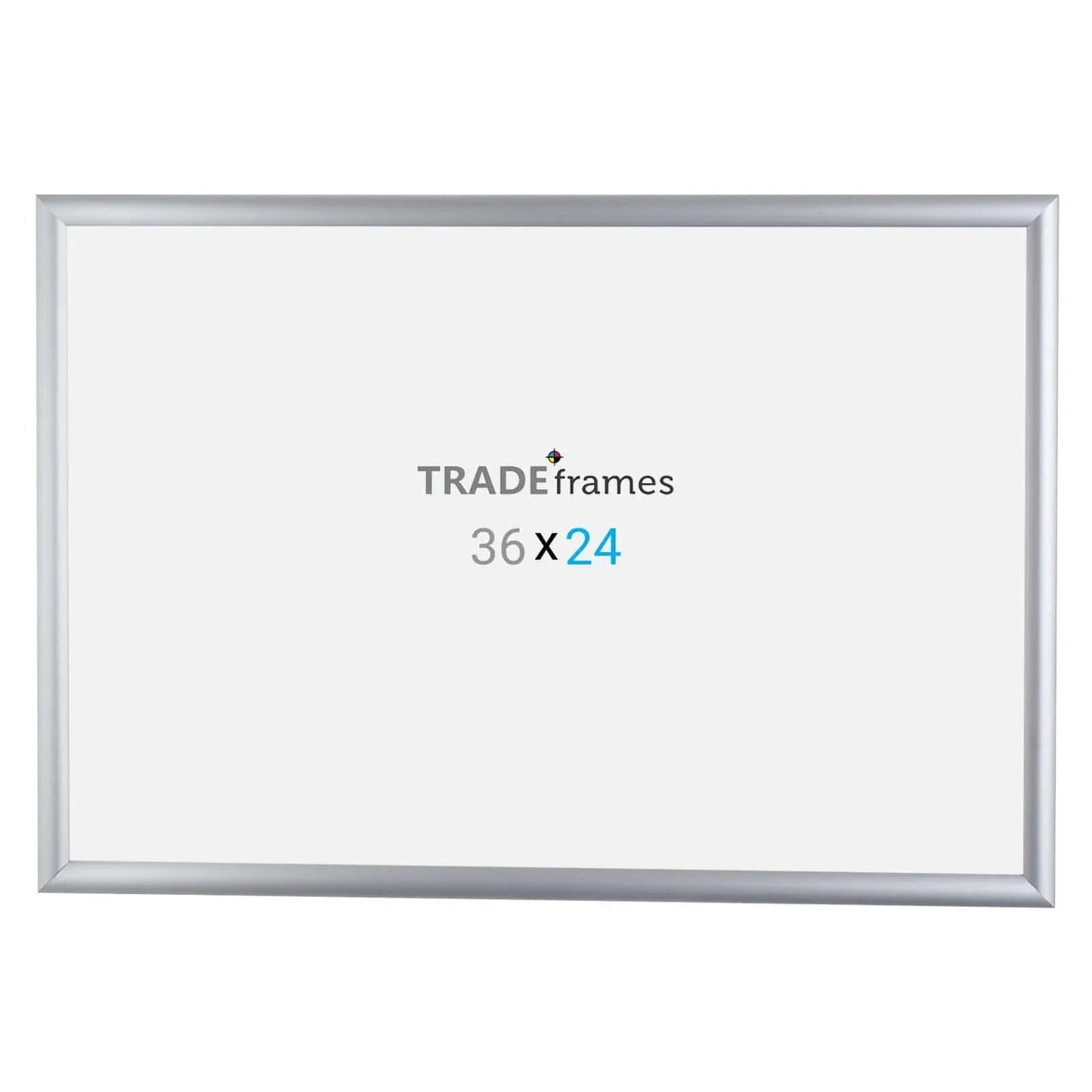 24x36 Silver Snap Frame - 1" Profile - Snap Frames Direct
