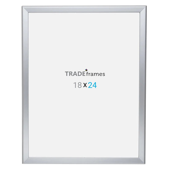 18x24 Silver Snap Frame - 1.25" Profile - Snap Frames Direct