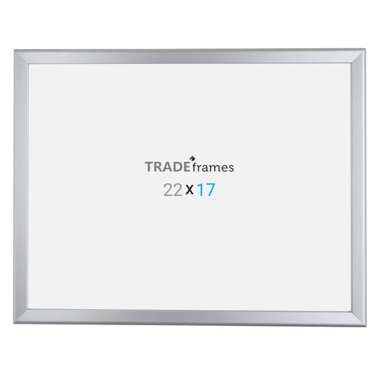 17x22 Silver Snap Frame 17x22 - 1.25 inch profile - Snap Frames Direct