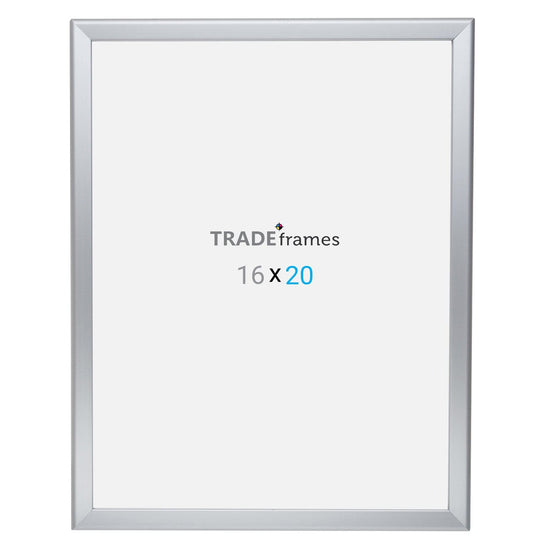 16x20 Silver TRADEframe Snap Frame - 1.25" Profile - Snap Frames Direct