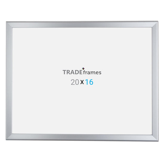 16x20 Silver TRADEframe Snap Frame - 1.25" Profile - Snap Frames Direct