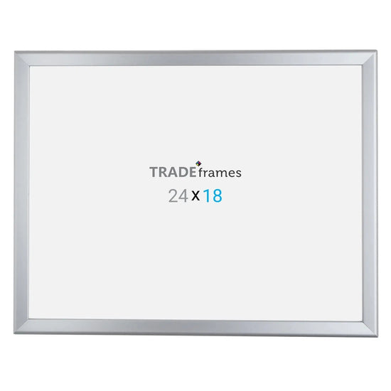 18x24 Silver Snap Frame - 1.25" Profile - Snap Frames Direct