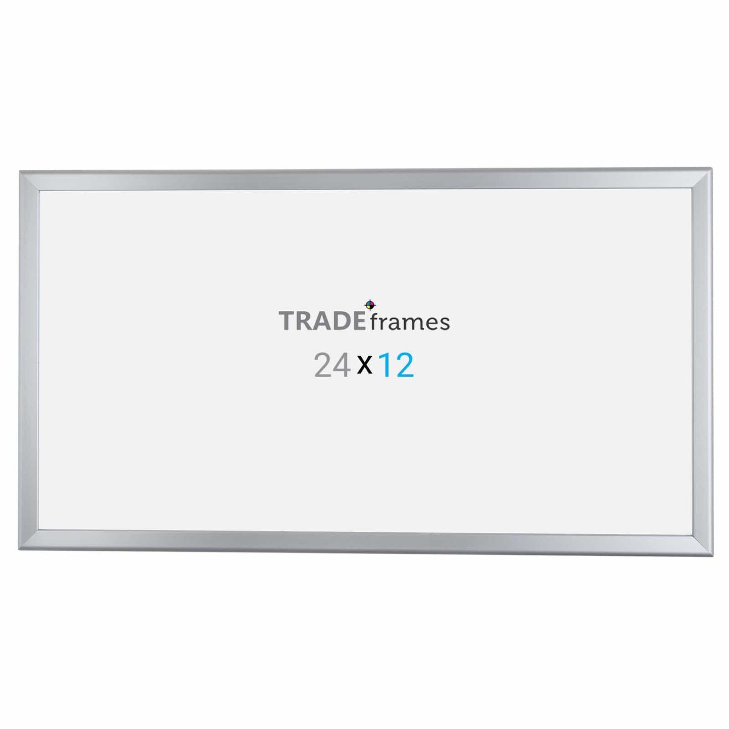 12x24 Silver TRADEframe Snap Frame - 1.25" Profile - Snap Frames Direct