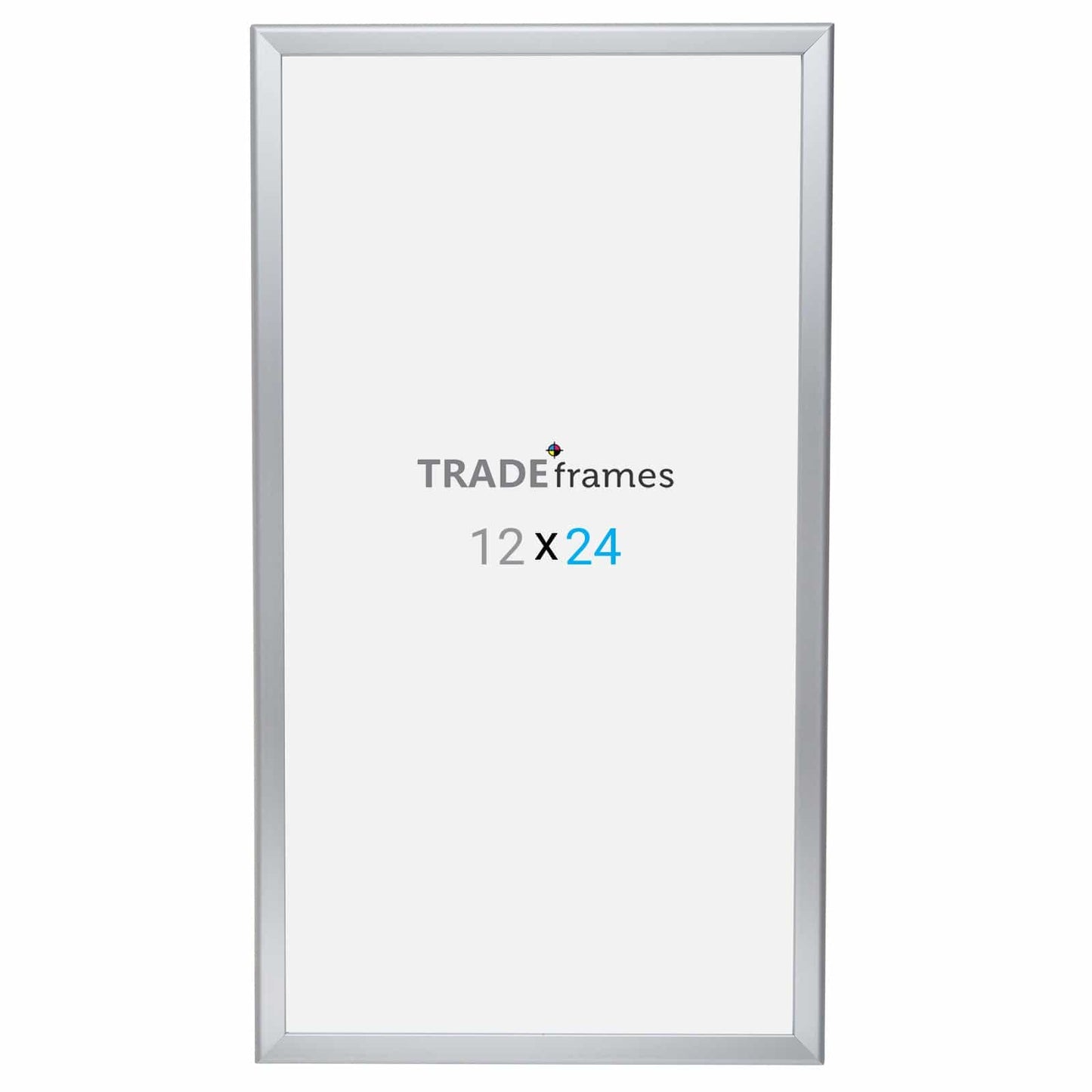 12x24 Silver TRADEframe Snap Frame - 1.25" Profile - Snap Frames Direct