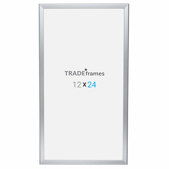 12x24 Silver TRADEframe Snap Frame - 1.25" Profile - Snap Frames Direct