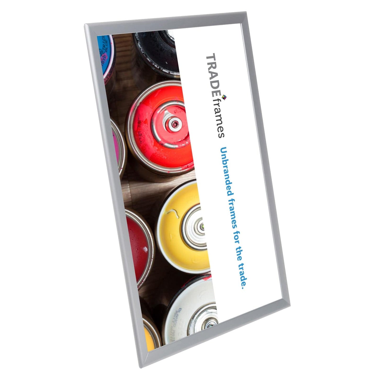 12x24 Silver TRADEframe Snap Frame - 1.25" Profile - Snap Frames Direct
