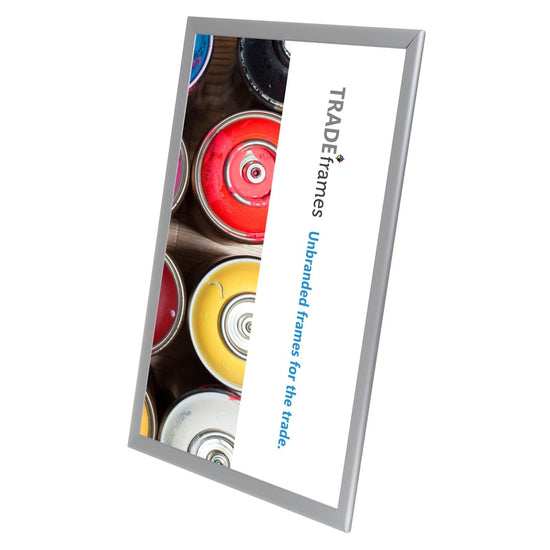 12x24 Silver TRADEframe Snap Frame - 1.25" Profile - Snap Frames Direct