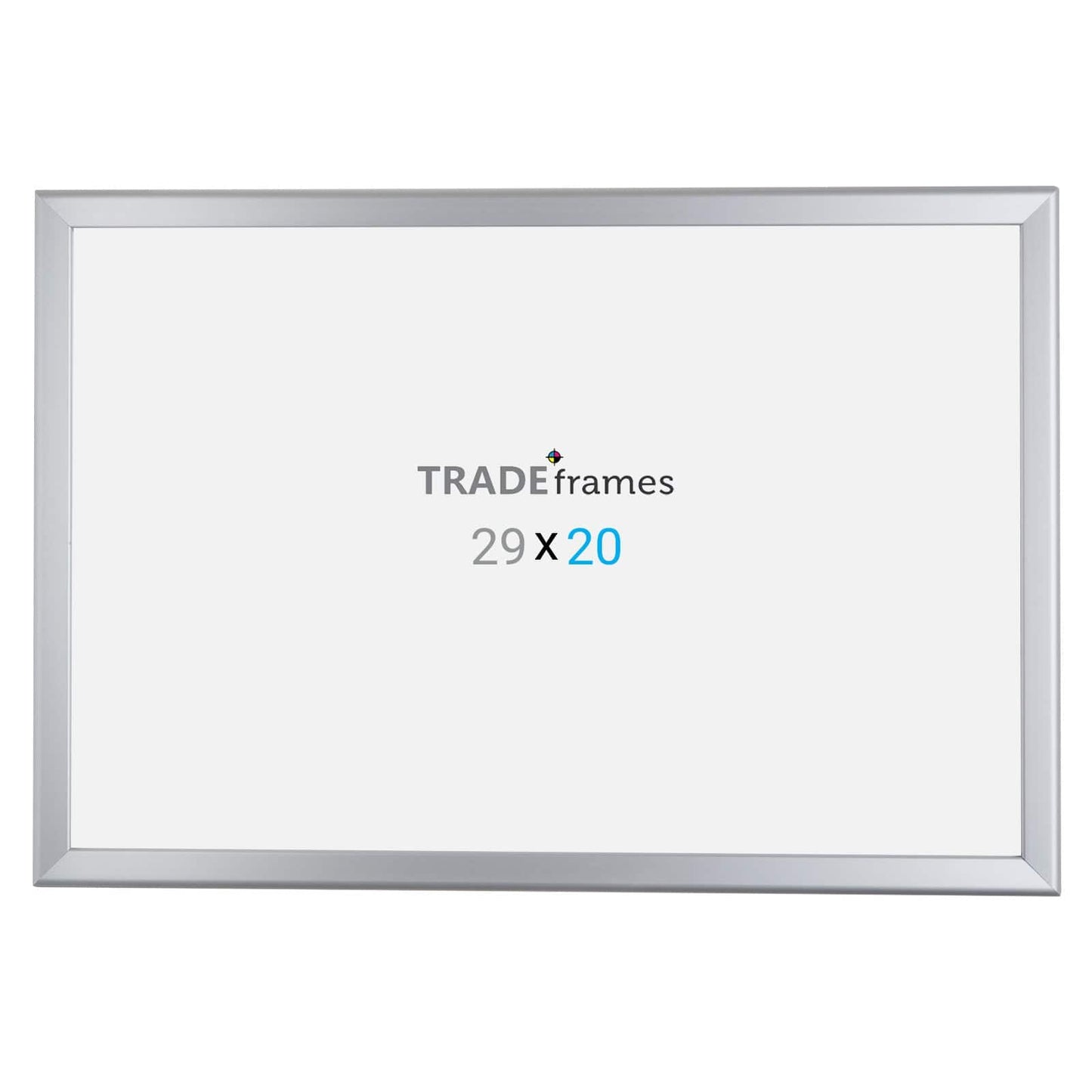 20x29 Inches Silver Snap Frame - 1.25" Profile - Snap Frames Direct