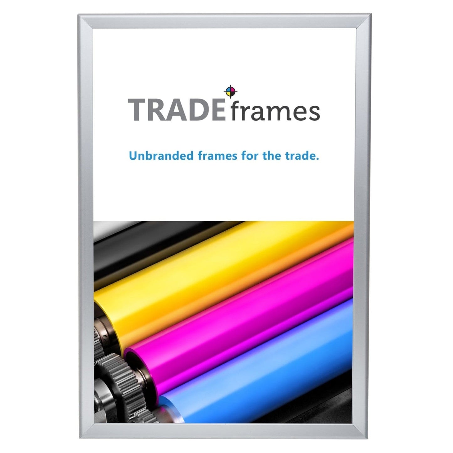 20x29 Inches Silver Snap Frame - 1.25" Profile - Snap Frames Direct