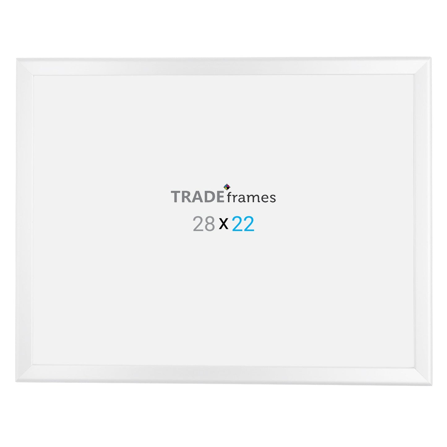 22x28 TRADEframe White Snap Frame 22x28 - 1.25 inch profile - Snap Frames Direct